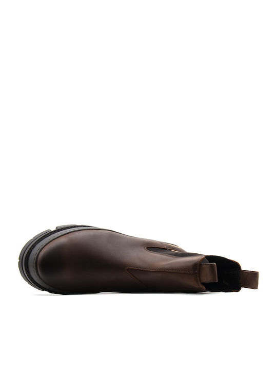 Leather Brown Chelsea Boots