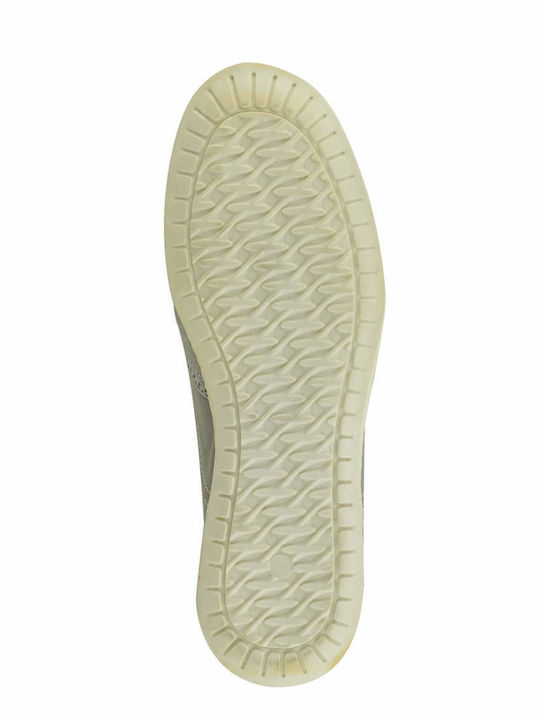Leather Men's Slip-On Grey