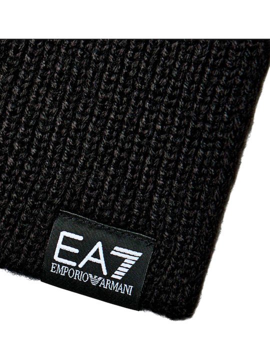 Emporio Armani Γυναικείο Πλεκτό Κασκόλ Μαύρο