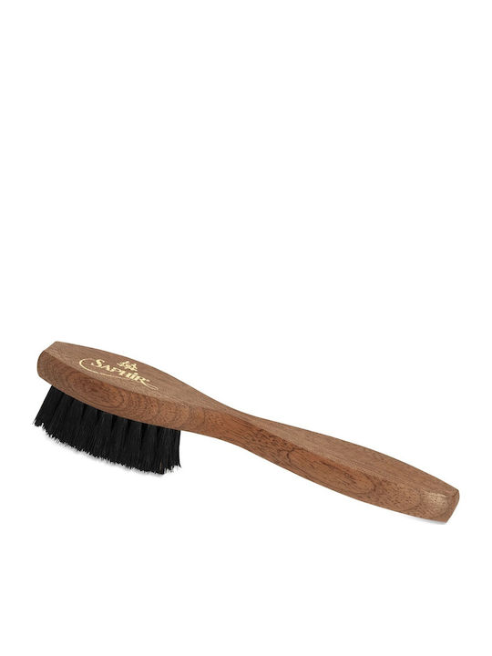 Saphir Médaille D’ Large Spatula Brush Cream Paste Polishing Application Brush for Leather Dark Shade Black 01