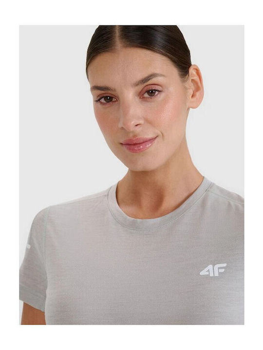4F Functional Women's Short Sleeve Promotional T-Shirt Beige
