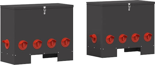 vidaXL Feeder for Chickens and Poultry with Capacity 14.4kg 60.5x29x51cm.