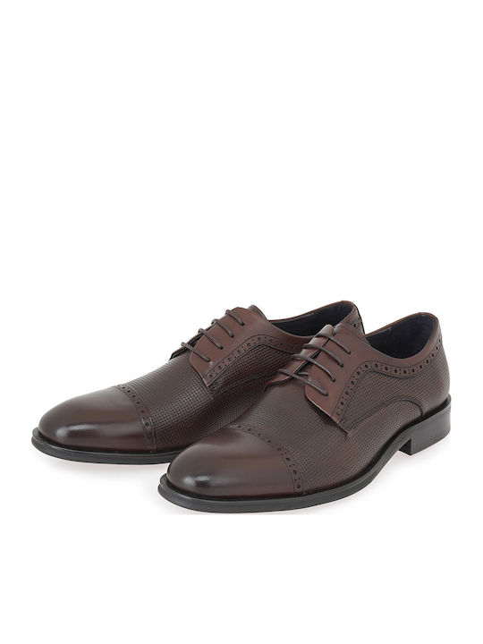 Δερμάτινα Ανδρικά Oxfords Καφέ