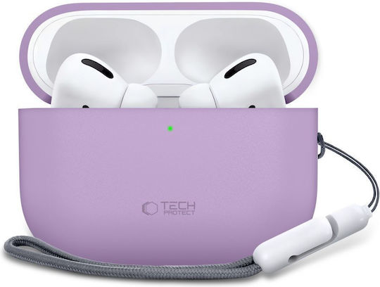 Tech-Protect Silicone Husă în culoarea Lila pentru Apple AirPods Pro 3