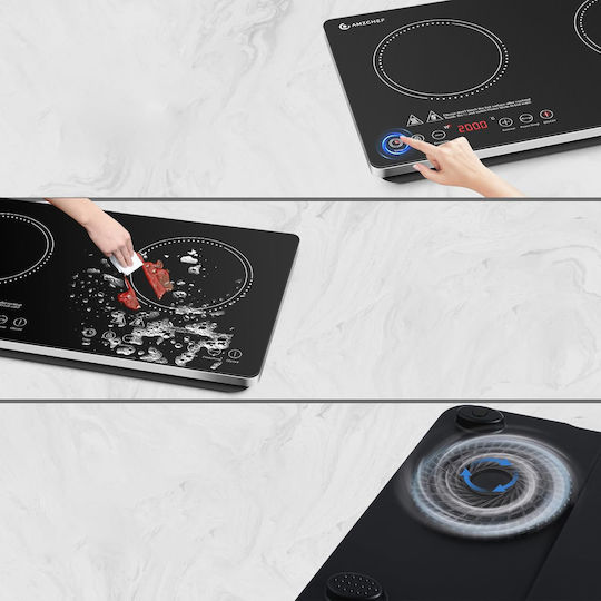 Amzchef Countertop Burner Induktion Double