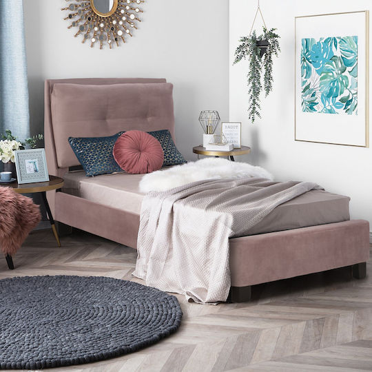 Riley Κρεβάτι Μονό για Στρώμα 90x200cm Riley Κρεβάτι Μονό για Στρώμα 90x200cm