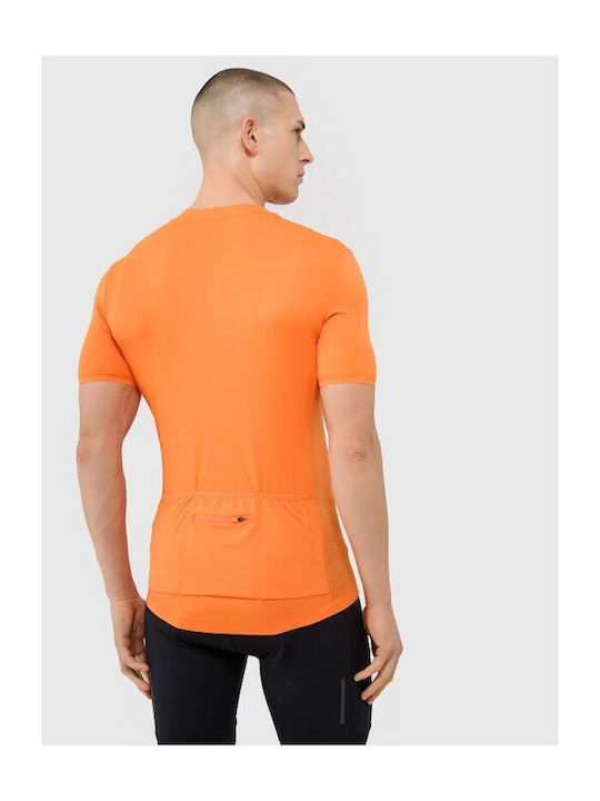 4F Fahrradtrikot Männer Kurze Ärmel Fahrradtrikot Straße Orange
