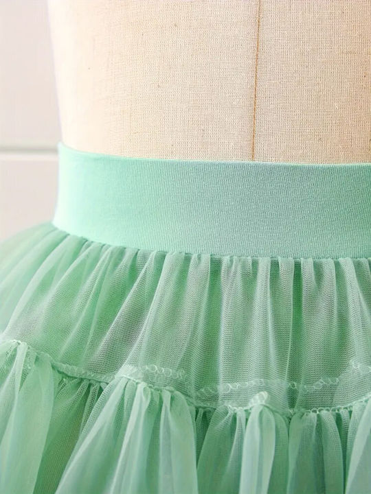 Fustă Pentru Copii Tulle Tulle Verde
