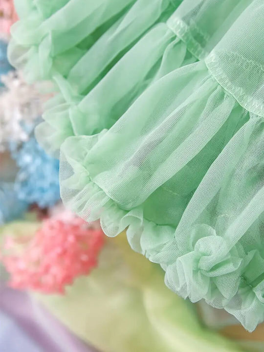 Fustă Pentru Copii Tulle Tulle Verde