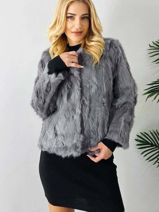 Frauen Pelz Gray