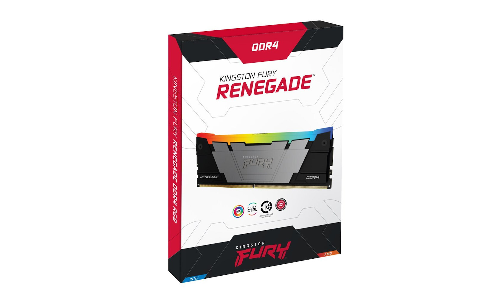 Kingston Fury Renegade Rgb DDR4 με Module 1x16GB και Ταχύτητα 3200 για Desktop