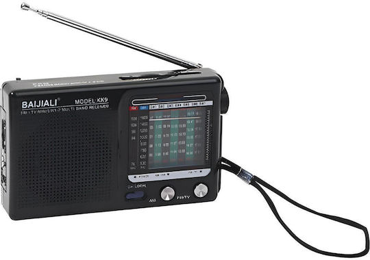 KNSTAR KK-9 Φορητό Ραδιόφωνο Μπαταρίας Μαύρο