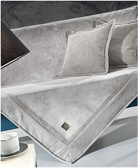 Guy Laroche Rubicon Three-Seater Sofa Throw 170x300cm Elephant