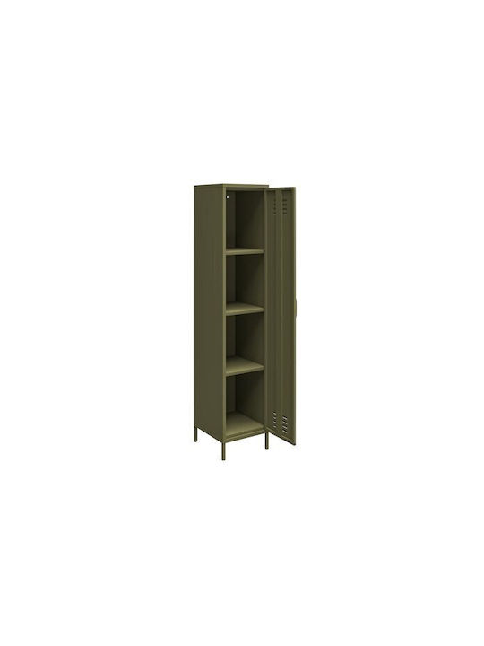 Βιβλιοθήκη Merfeli 100 Πράσινο 38x40x185εκ.