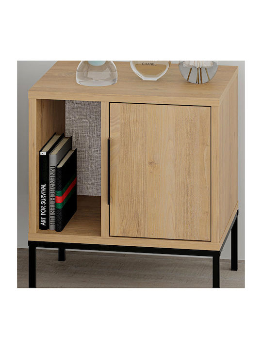 Bedside Table Glynn Wooden Beige 45x35x50cm GP037-0233 1