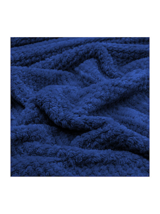 Lino Home Napnest Κουβέρτα Fleece Υπέρδιπλη 220x240εκ. Μπλε