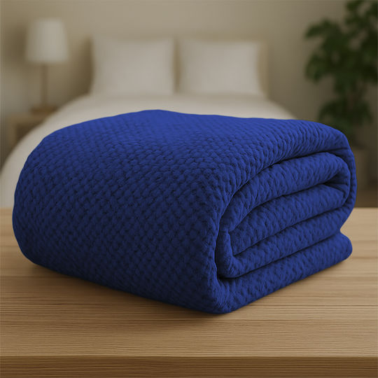 Lino Home Napnest Κουβέρτα Fleece Υπέρδιπλη 220x240εκ. Μπλε