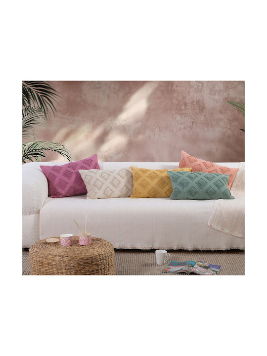 Nef-Nef Homeware Josh Sofa Cushion From 100% Cotton Yellow 33x55cm