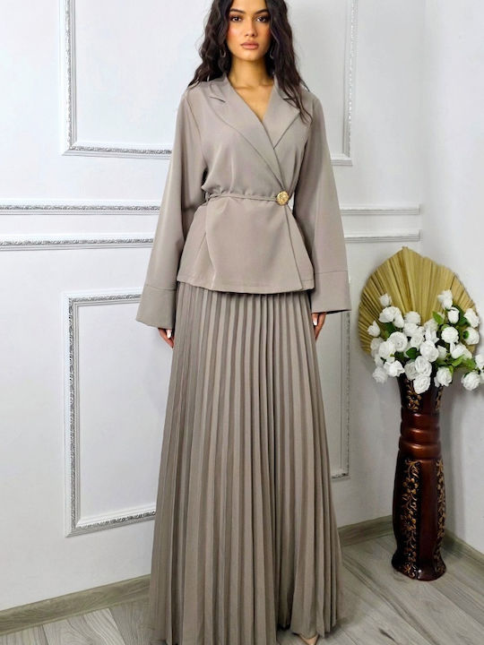 Set mit Maxi Rock Grey