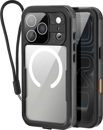 Shellbox Magsafe Case Iphone 17 Pro Max Shellbox Model Waterproof Ip68 Lanyard Black