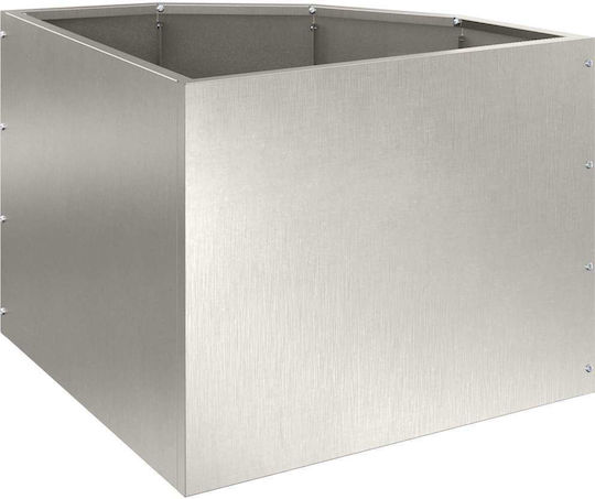 vidaXL Pot Metallic Silver 45x45x35cm.