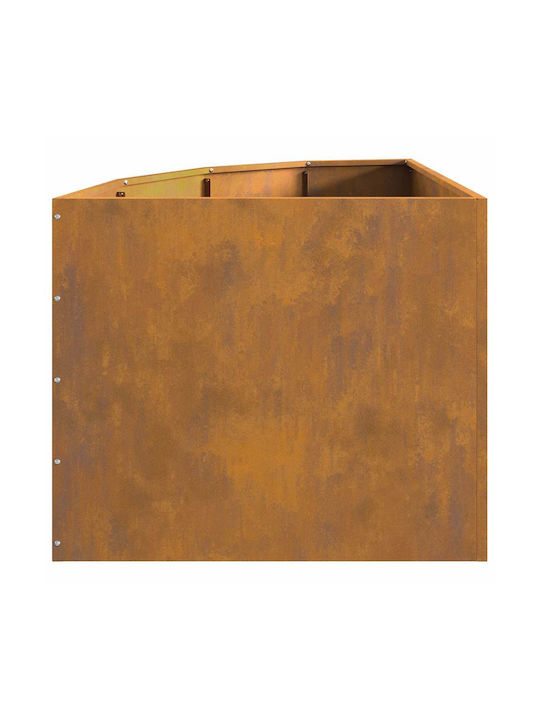 vidaXL Γλάστρα Μεταλλική Σκ Rusty 60x60x50εκ.