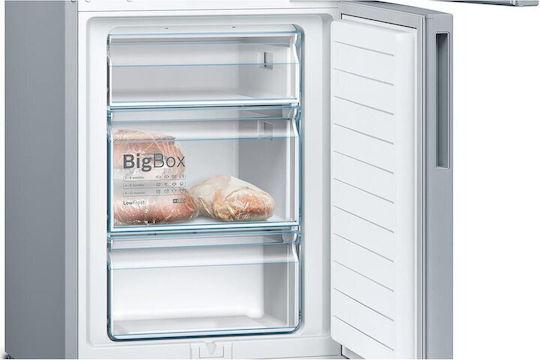 Bosch Ψυγειοκαταψύκτης 308lt Υ186xΠ60xΒ65εκ. Inox KGV36VLEA