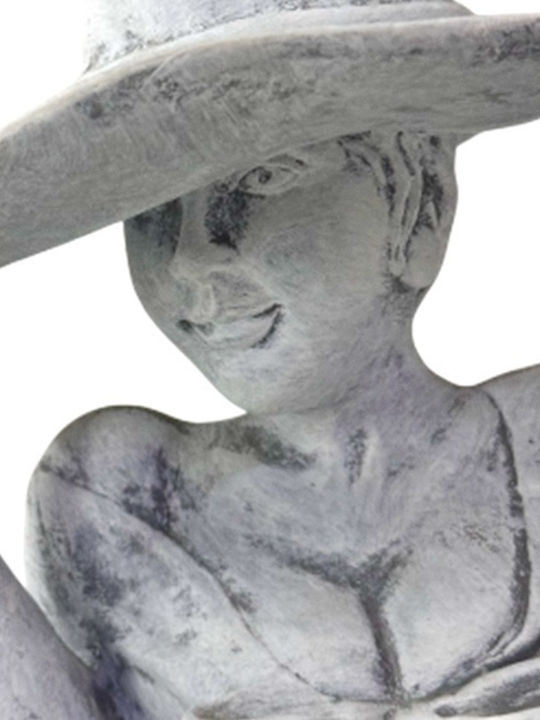 Venus Lady Vase M 21cm Vintage Gray