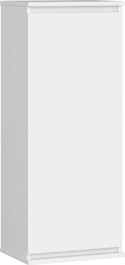 Dulap Suspendat pentru Sufragerie din Placă Aglomerată Alb, Stejar Sonoma 40x30x99cm