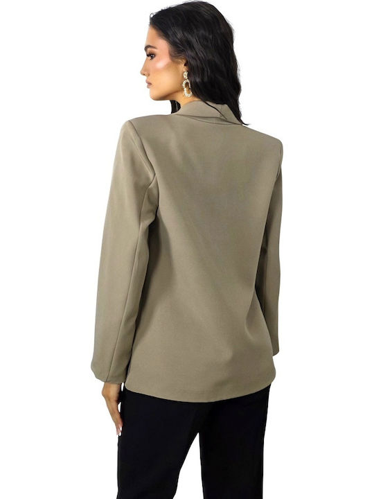Lang Damen Blazer Cappuccino