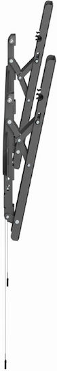 Gembird WM-95T-PRO-01 Βάση Τηλεόρασης Τοίχου έως 95" και 60kg Ασημί