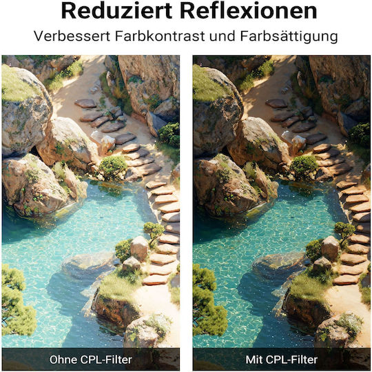 Walimex Slim Filter PL 55mm for Camera Lenses