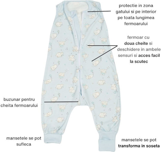 Kidizi Vara Sac de dormit 0.5 tog Albastru