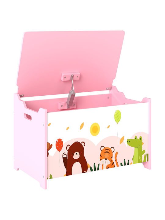 Aiyaplay Children's Storage Box made of Wood Pink 60x37x39cm 1pcs