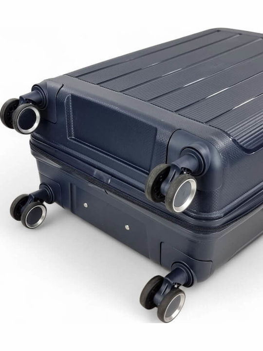 R&J Hart Gepäck Blau mit 4 Räder