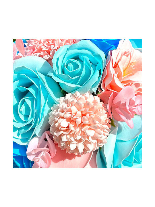 Bridal Bouquet Roses Anemones Soap Dahlias Pink-blue Bridal Bouquet Roses Anemones Soap Dahlias Pink-blue