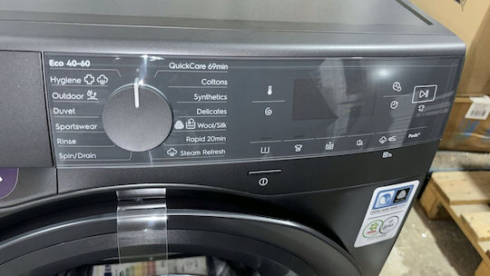 Electrolux Πλυντήριο Ρούχων 9kg με Τεχνολογία Ατμού 1400 Στροφών SteamRefresh Ασημί EW7FG4492UDE