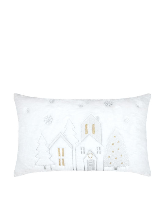 Christmas Fur Pillow 30x50 S-f Hohoho Blanc C3d832002 30x50