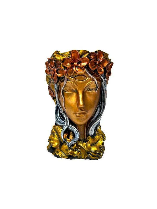 Velve Vază Decorativă Ceramică Gri 33x18x33cm 1buc