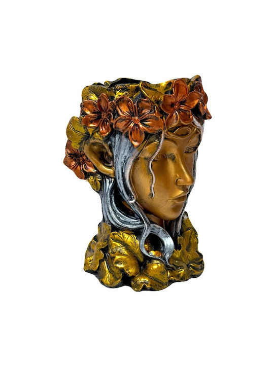 Velve Vază Decorativă Ceramică Gri 33x18x33cm 1buc