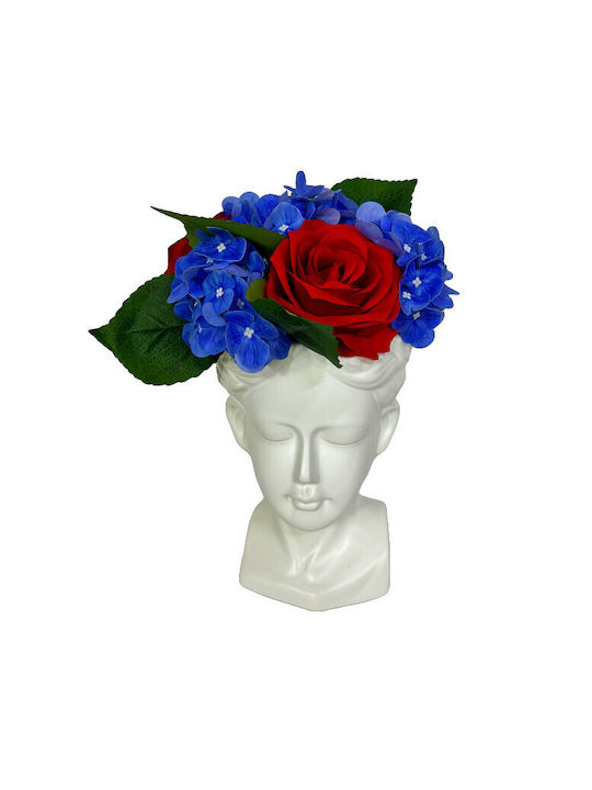 Velve Διακοσμητικό Βάζο Keramik Blau 14x14cm 1Stück