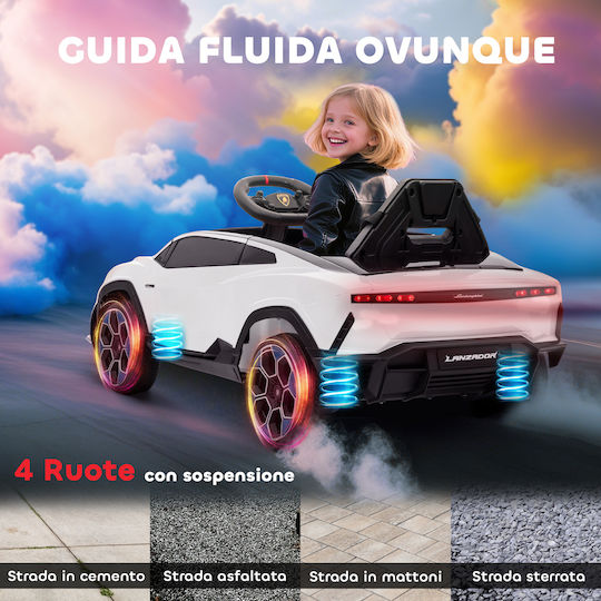 Lamborghini Einsitzer Mit Fernbedienung Inspiriert 12 Volt Weiß