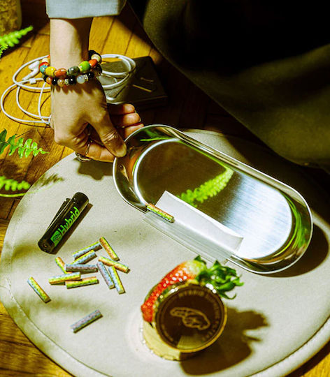 Hybrid Hellas Rolling Tray Ασημί