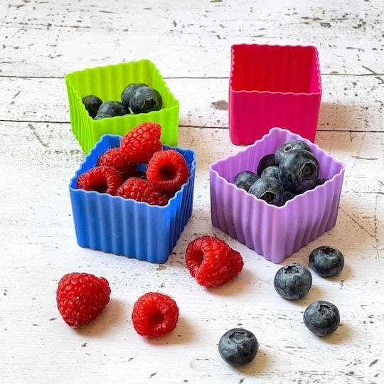 Yumbox Παιδικό Σετ Φαγητού από Σιλικόνη Μπλε