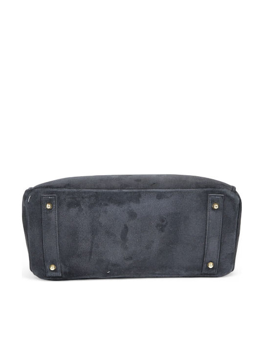 Damentasche Handtasche Schulter Suede Schwarze