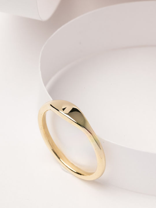 Lunaorocreations Women's Chevalier Ring 14K Yellow Gold Minimal Lunaorocreations Women's Chevalier Ring 14K Yellow Gold Minimal