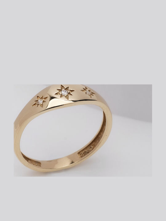 Lunaorocreations Women's Stars Ring 14K