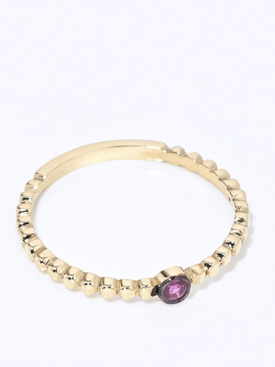 Lunaorocreations Women's 14K Two-Tone Gold Ruby Ring