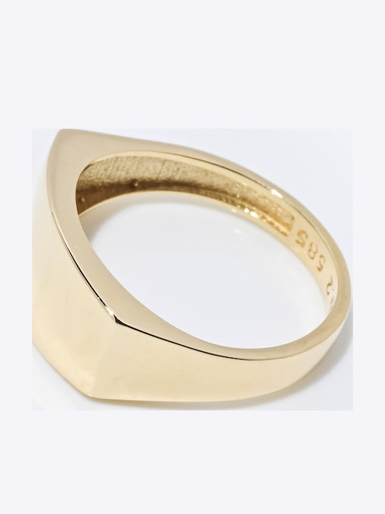 Lunaorocreations Damen Chevalier Ring 14k Gelb Gold