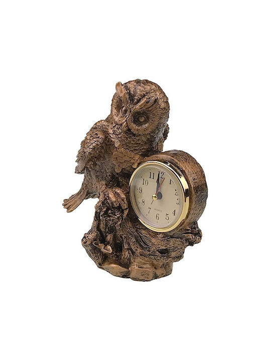 Velve Tabletop Clock Plastic Brown 1353H